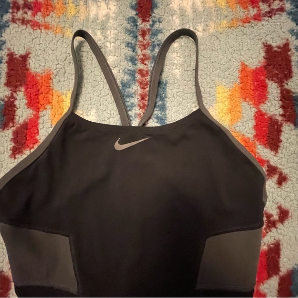 Nike Hydrastrong One Piece Swim Suit Black Women’s Size Medium - Picture 15 of 15